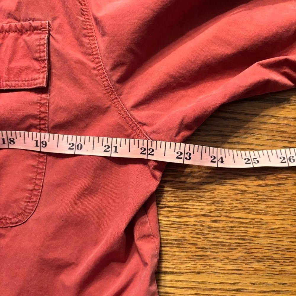 Columbia Sportswear Camp Shirt Button Up Short Slv Vented Brick Red Men's sz M - Picture 9 of 11